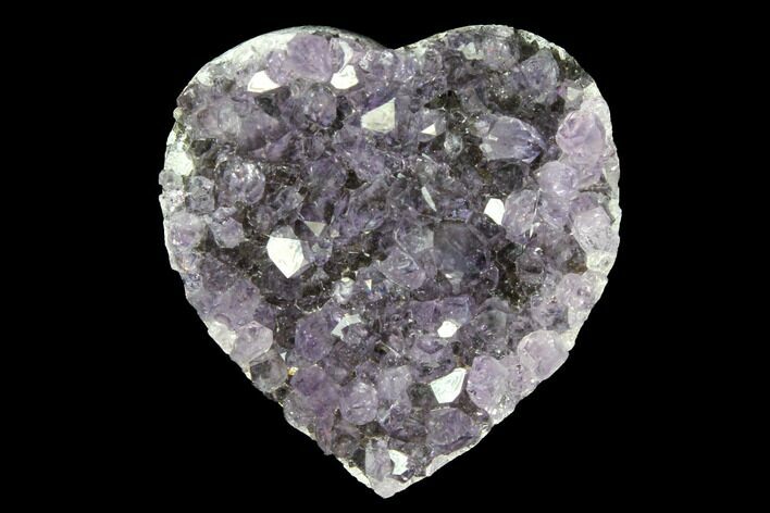 Amethyst Crystal Cluster Heart - Uruguay #128679